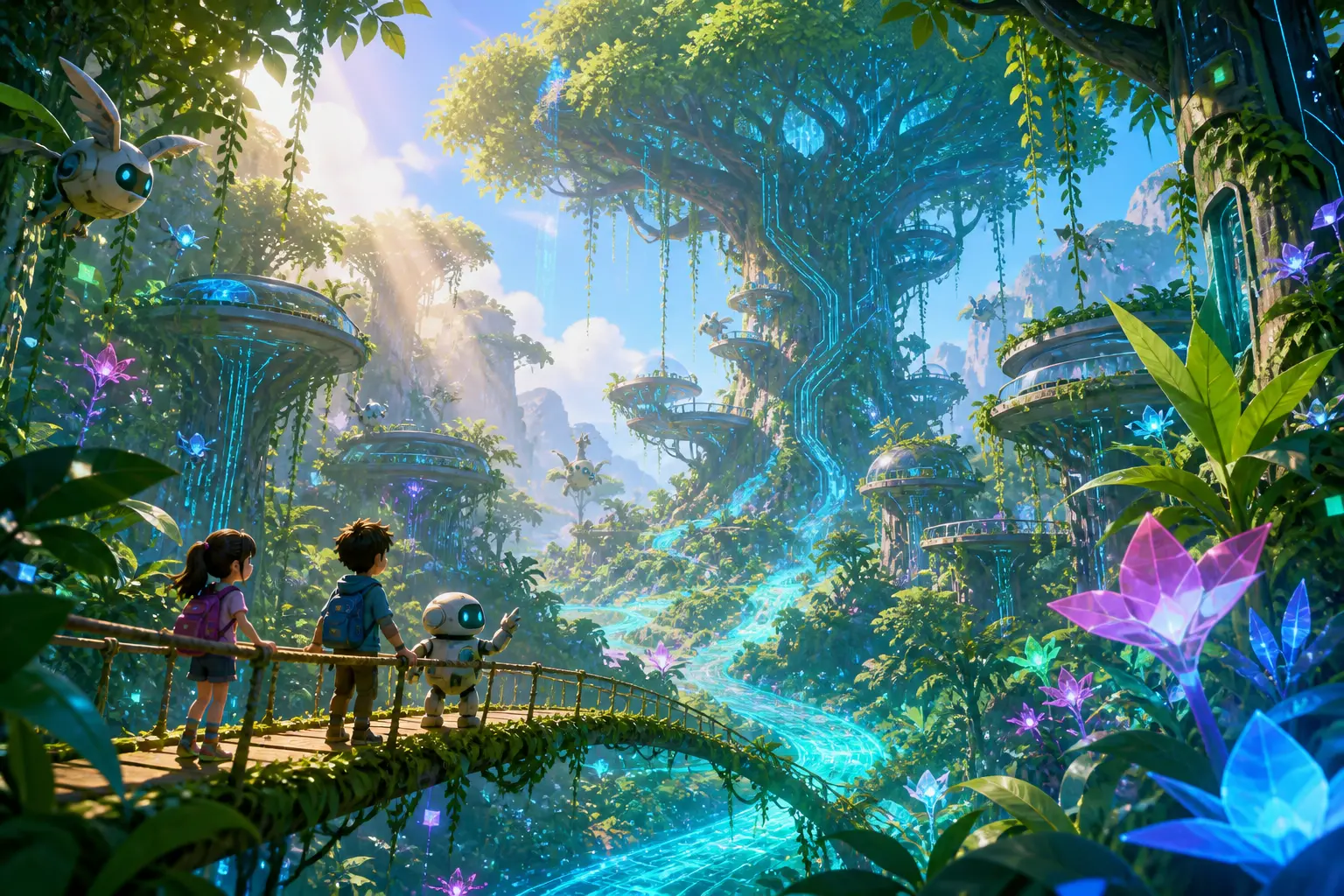 Digital Jungle story world
