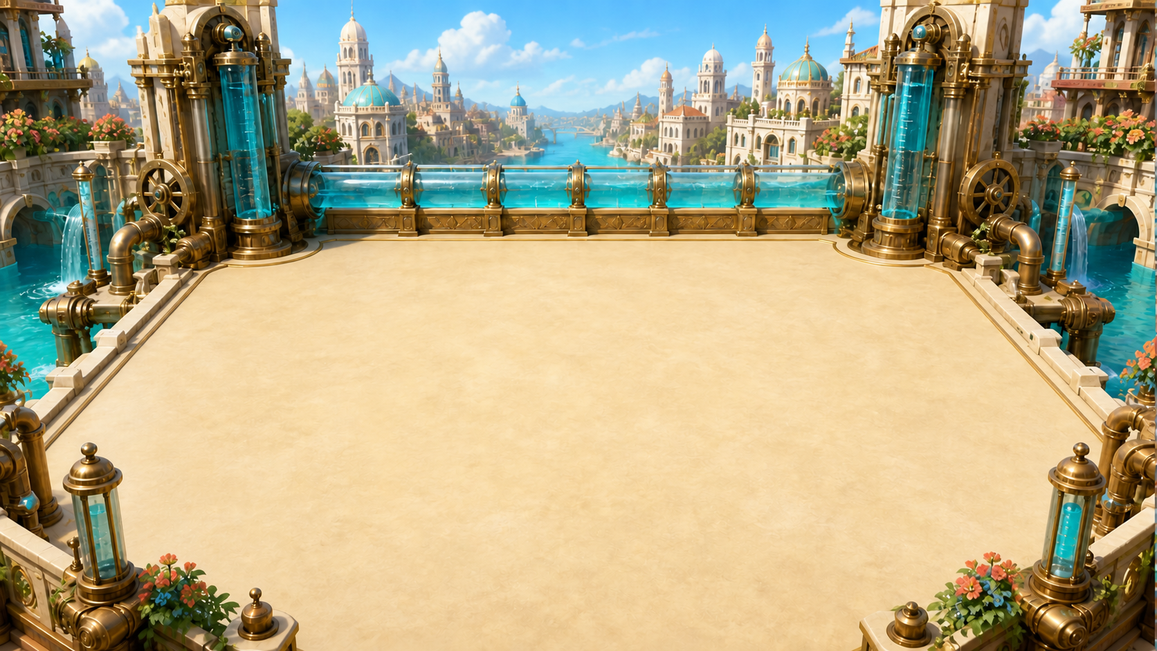 Twin Power Posts — Lost City of Inventors story world